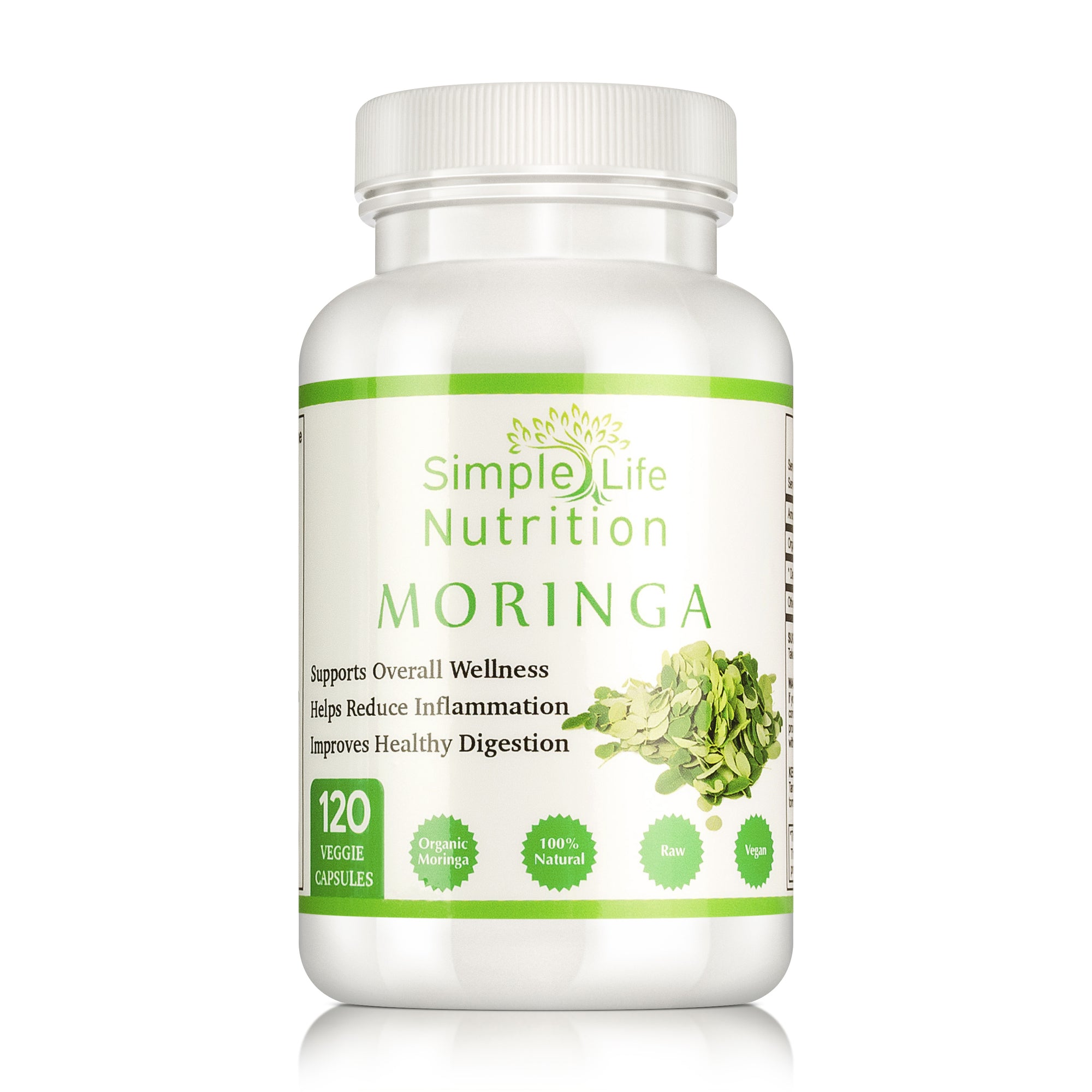 Organic Moringa Capsules - 800mg, 120 ct